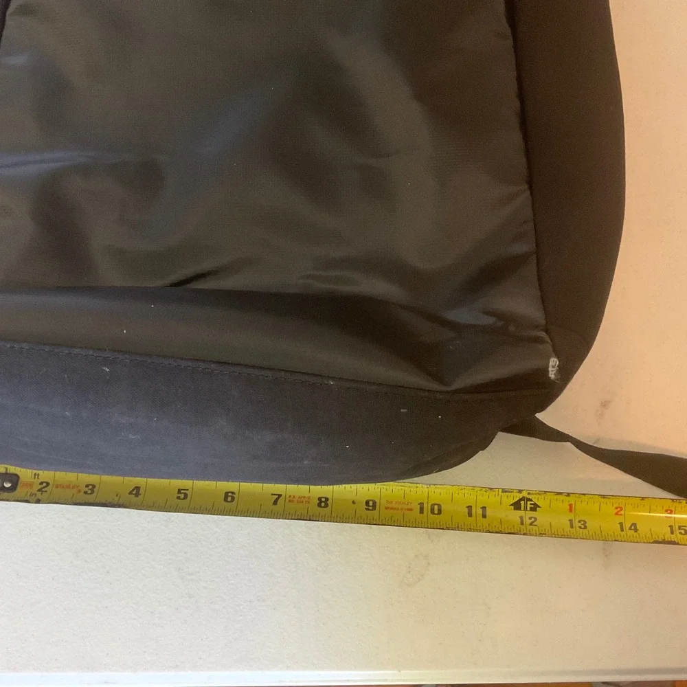 Kapten & Son‎ Lund Black Roll Top Padded Bookbag Red Lining RARE
